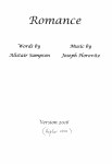 Cover of Romance by Joseph Horovitz.