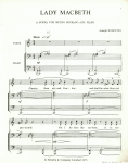 First page of score to Lady Macbeth.